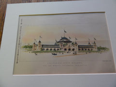 Set of 9 pictures from the World's Columbian Exposition, 1893