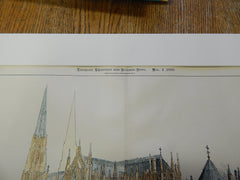 Lady Chapel, St. Patrick's Cathedral, New York, NY, 1900, Original Plan. N. Le Brun and Sons