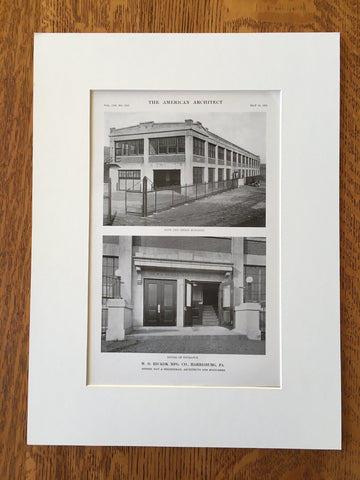 W.O. Hickok Mfg. Co., Harrisburg, PA, 1916, Lithograph. Day & Zimmerman