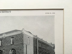 The Arena Auditorium, Seattle, WA, 1916, Lithograph. Howells & Stokes.