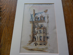 No. 243 West End Ave. New York, NY 1892. Original Plan. Lamb & Rich.
