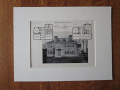 C.F.R. Ogilby, Jr. House, Chevy Chase, MD, 1911, Lithograph. Arthur Heaton