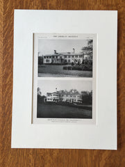 H.N. Flanagan House, Englewood, NJ, Davis, 1916, Lithograph.  McGrath & Kiessling