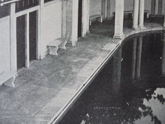 Views, Pool, F. F. Thompson Estate, Canadaigua, NY, 1914, Litho. Allen & Collens
