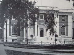 Ives Memorial Library, New Haven, CT, 1911, Lithograph. Cass Gilbert