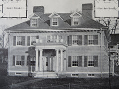 C.F.R. Ogilby, Jr. House, Chevy Chase, MD, 1911, Lithograph. Arthur Heaton