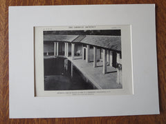 Pool, F. F. Thompson Estate, Canadaigua, NY, 1914, Lithograph. Allen & Collens