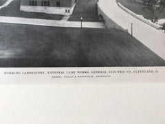Natl Lamp Works, Gen Elec, Cleveland, OH, 1916, Lithograph. Wallis & Goodwillie