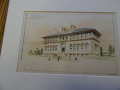 Parental School for Boys, West Roxbury, Boston, MA, 1893. Original Plan. Edmund L. Wheelwright.