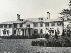 H.N. Flanagan House, Englewood, NJ, Davis, 1916, Lithograph.  McGrath & Kiessling