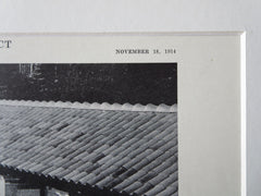 Pool, F. F. Thompson Estate, Canadaigua, NY, 1914, Lithograph. Allen & Collens