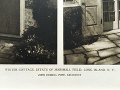 Winter Cottage for Marshall Field 3, Long Island, NY, 1927, Lithograph. John Russell Pope.