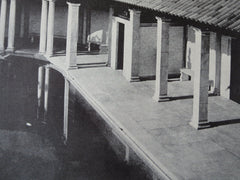 Pool, F. F. Thompson Estate, Canadaigua, NY, 1914, Lithograph. Allen & Collens