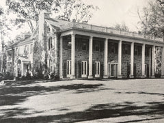 Jonathan Godfrey House, Fairfield, CT, 1916, Lithograph. F. Burrall Hoffman