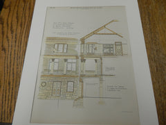 Lyman Gymnasium, Brown University, Providence, RI. 1891. Original Plan.  Stone, Carpenter, & Wilson.