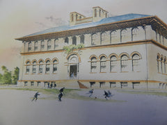 Parental School for Boys, West Roxbury, Boston, MA, 1893. Original Plan. Edmund L. Wheelwright.