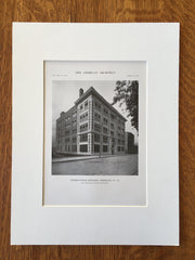Neuralgylene Building, Wheeling, WV, 1916, Lithograph. Charles Bates