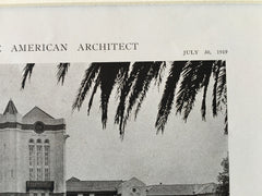 State Hospital, Agnew, CA,1919, Lithograph. George McDougall.