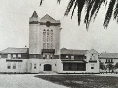 State Hospital, Agnew, CA,1919, Lithograph. George McDougall.
