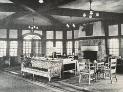 Interior, Glen Ridge Country Club, NJ, 1916, Litho. Davis, McGrath & Kiessling