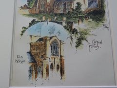 Cartmel Priory, Cartmel, Cumbria, UK 1891, Original Plan.
