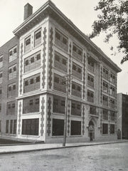 Neuralgylene Building, Wheeling, WV, 1916, Lithograph. Charles Bates