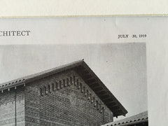State Normal School, Fresno, CA, 1919, Lithograph. G. McDougall