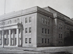 Municipal Auditorium, Savannah, GA, 1916, Lithograph. Henrik Wallin