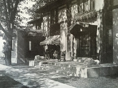 E.H. Gold House, Holland, MI, 1916, Lithograph.  Tallmadge & Watson