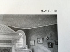 House of H.B. Chess, Jr., Esq., Pittsburgh, PA, 1916, Lithograph. Edward B. Lee
