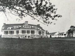 Plan, Glen Ridge Country Club, NJ, 1916, Lithograph. Davis, McGrath & Kiessling