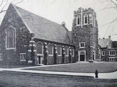 Second Congregational Church, Lynn, MA, 1911, Lithograph. Nelson & Van Wagenen