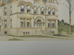 Residence for H. G. Knapp, St. Louis, MO, 1892, Original Plan. A.F. Rosenheim.