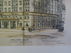 Holland House, 5th Ave & 30th St., New York, NY, 1890, Original Plan. Geo. Dew. Harding & Gooch.