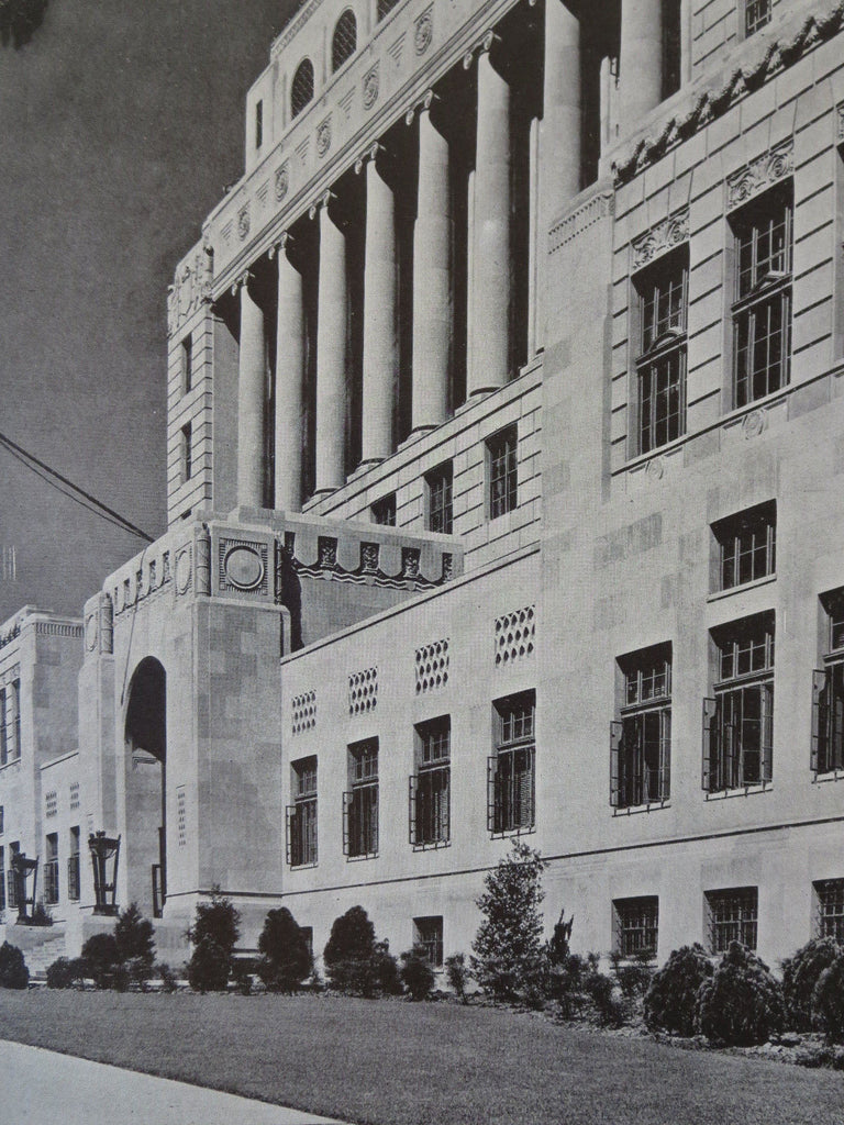 Caddo Parish Court House Shreveport LA 1929 Lithograph Edward F Caddo Parish Court House Shreveport LA 1929 Lithograph Edward F