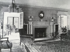 Interior, John McElroy House, South Orange, NJ, 1916, Litho. Davis/McGrath