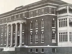 Muhlenberg Hospital, Plainfield, NJ, 1916, Lithograph.  Lewis & Wickenhoefer