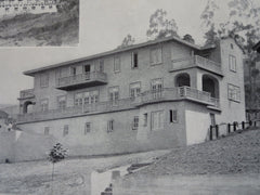 Alexander Sclater, Esq. House, Claremont Hills, CA, 1911, Lithograph