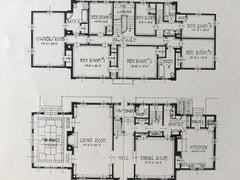 Interior, John McElroy House, South Orange, NJ, 1916, Litho. Davis/McGrath