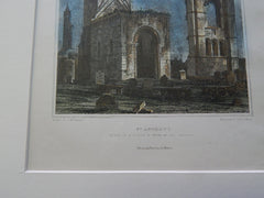 St. Andrew's Church, St. Andrew's, Scotland, UK 1890, Original Rendition. W.W. Billings