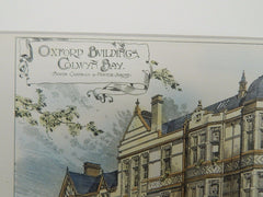 Oxford Buildings, Colwyn Bay, Wales, 1897, Original Plan. Booth, Chadwick, Porter.