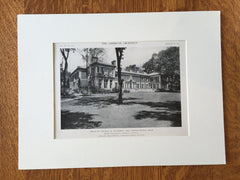 Newberry House, Grosse Pointe, MI, 1916, Lithograph. Trowbridge & Ackerman