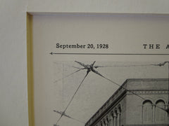 Rochester Savings Bank, Rochester, NY, 1929, Lithograph. McKim, Mead & White