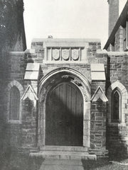 Zion Episcopal Church Entrance, Rome, NY, 1916, Lithograph. Nelson & Wagenen