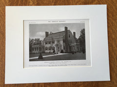 Exterior, House of Charles Dannals, Atlanta, GA, Hentz, 1916, Lithograph. Reid & Adler