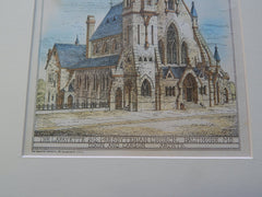 Lafayette Square Presbyterian Church, Baltimore, MD 1879, Original Plan. Dixon & Carson.