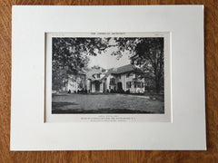 C. Bonynge House, South Orange, NJ, 1916, Lithograph. Davis/McGrath/Kiessling
