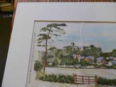 God's Hill, Isle of Wight, UK 1895. Original. Hand Colored.
