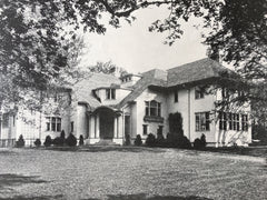 C. Bonynge House, South Orange, NJ, 1916, Lithograph. Davis/McGrath/Kiessling