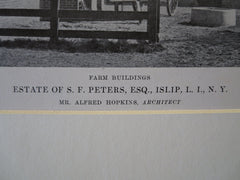 S.F. Peters Estate Bldgs., Islip, L.I., NY, 1916, Lithograph. Alfred Hopkins